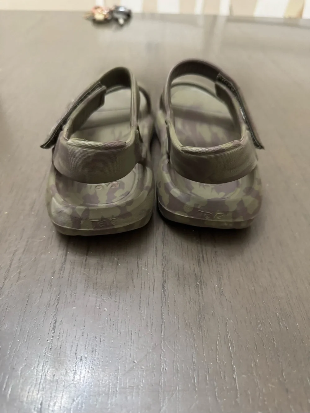 Teva Kids Olive Green Camo Sandals